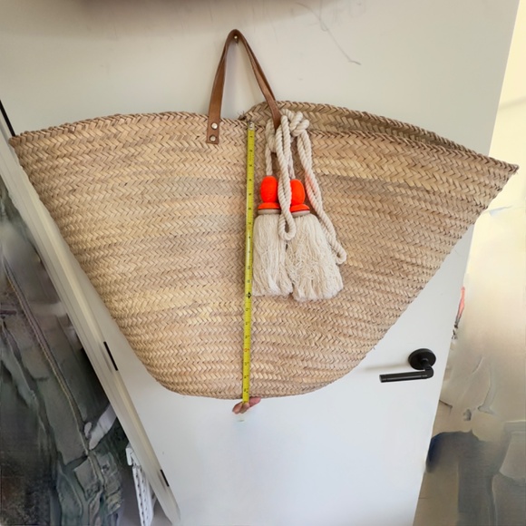 SLUIZ Ibiza Oversized Straw Beach Tote, NEW WITHOUT TAGS - Picture 6 of 8